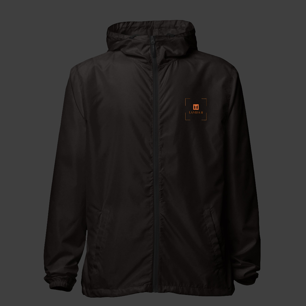 Unisex lightweight zip up windbreaker