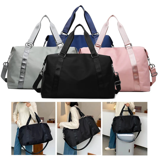 Fashionable Spacious Water-Resistant Women's Tote Bag - Cabin/Travel/Weekend/Gym Female Duffle Bag